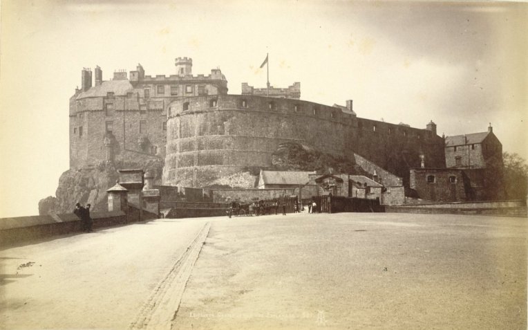 Edinburgh Castle from the Esplanade 1865 - 1895